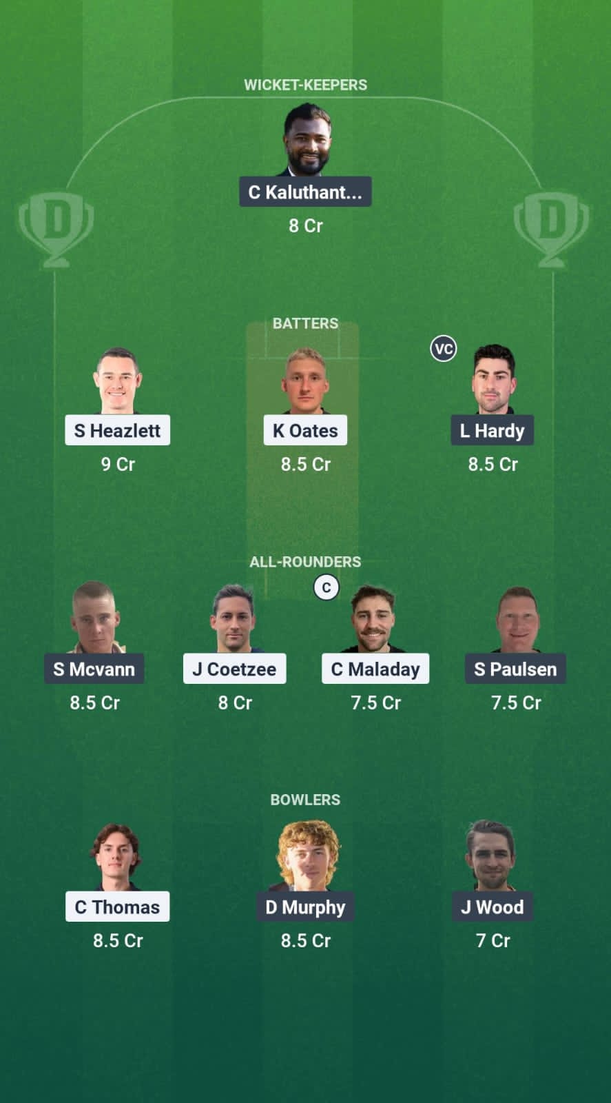 1000744740 PRS vs CMT Dream11 Prediction Fantasy Cricket Tips Dream11 Team Mackay T20 2025