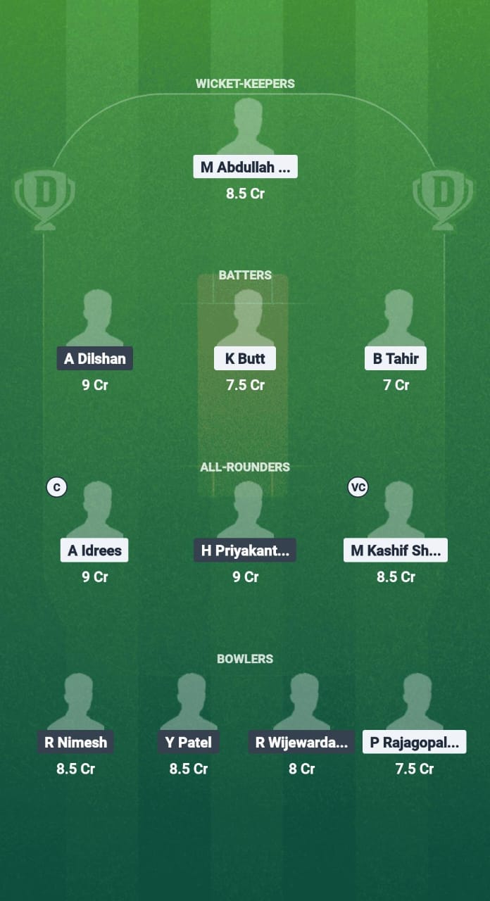 TRN vs CECC Dream11 Prediction Fantasy Cricket Tips Dream11 Team Kuwait T20 Summer League 2025