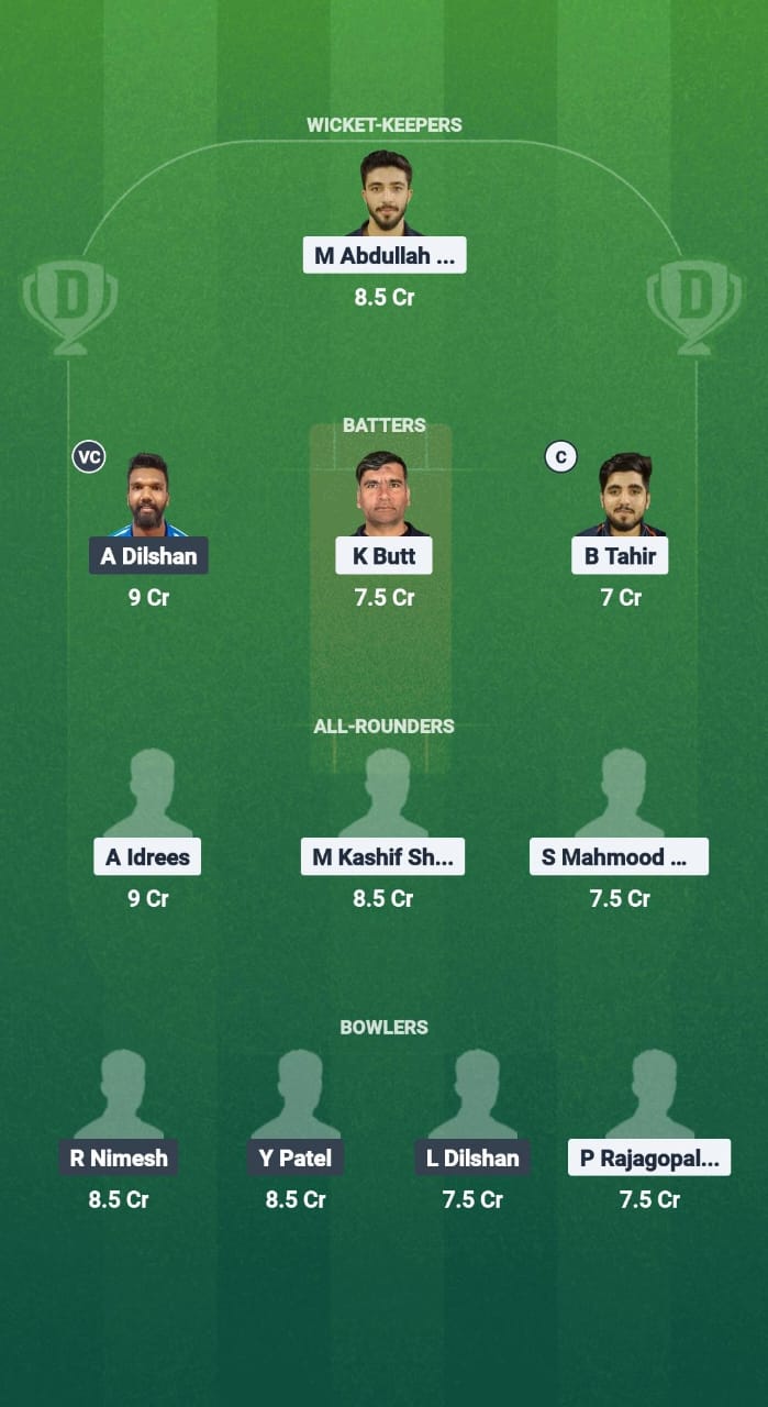 TRN vs CECC Dream11 Prediction Fantasy Cricket Tips Dream11 Team Kuwait T20 Summer League 2025