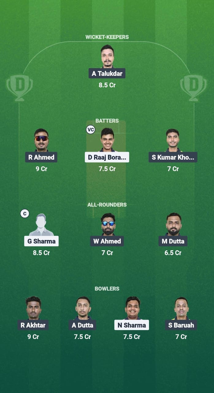 1000748697 GTC vs GUG Dream11 Prediction Fantasy Cricket Tips Dream11 Team Guwahati T20 Spring Cup 2025