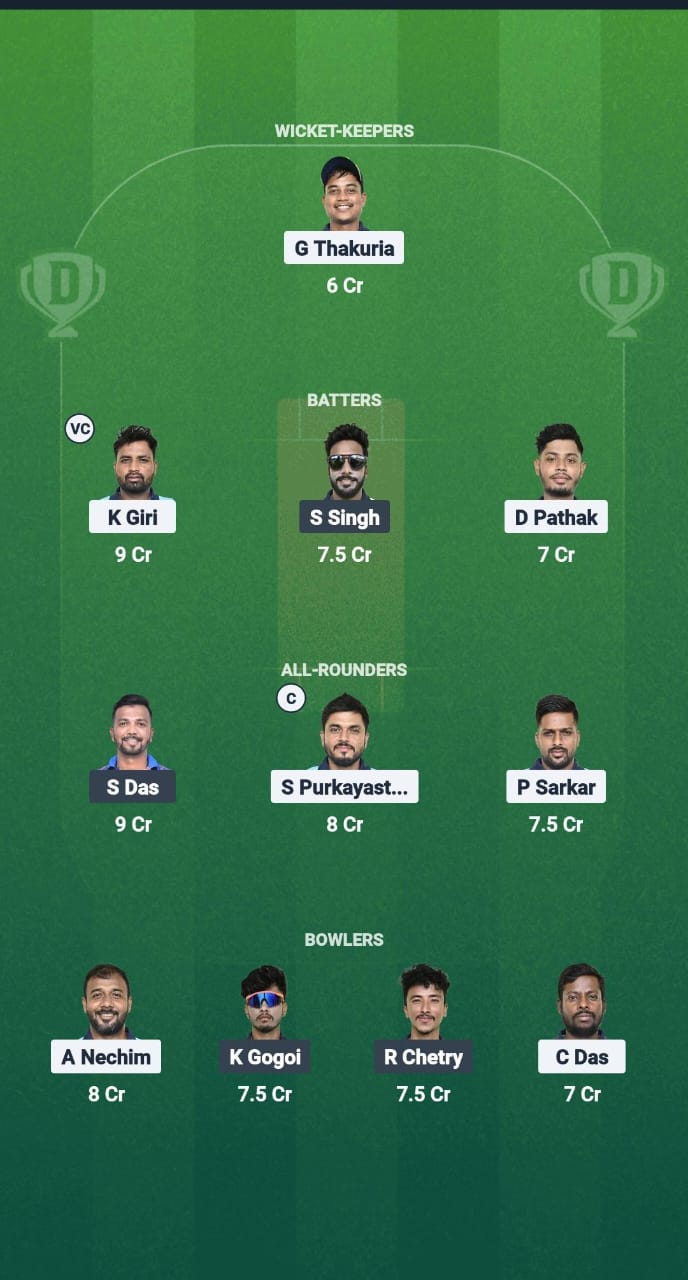 1000748840 BCC vs NBC Dream11 Prediction Fantasy Cricket Tips Dream11 Team Guwahati T20 Spring Cup 2025