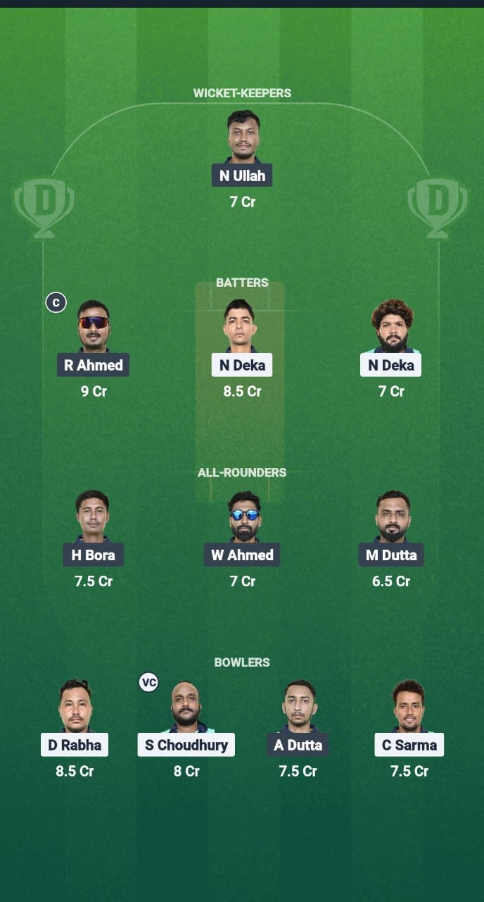 1000752645 NBC vs GUG Dream11 Prediction Fantasy Cricket Tips Dream11 Team Guwahati T20 Spring Cup 2025
