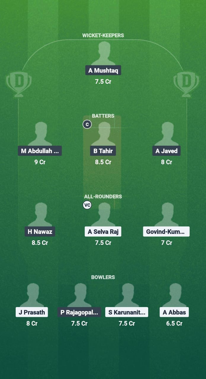 BNC vs KZK Dream11 Prediction Fantasy Cricket Tips Dream11 Team Kuwait T10 Summer League 2025