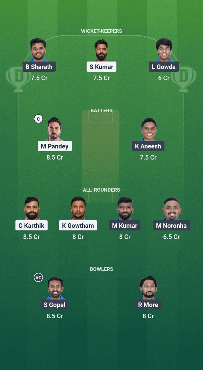 1000756922 MW vs MD Dream11 Prediction Fantasy Cricket Tips Dream11 Team Karnataka T20 Maharaja Trophy 2025