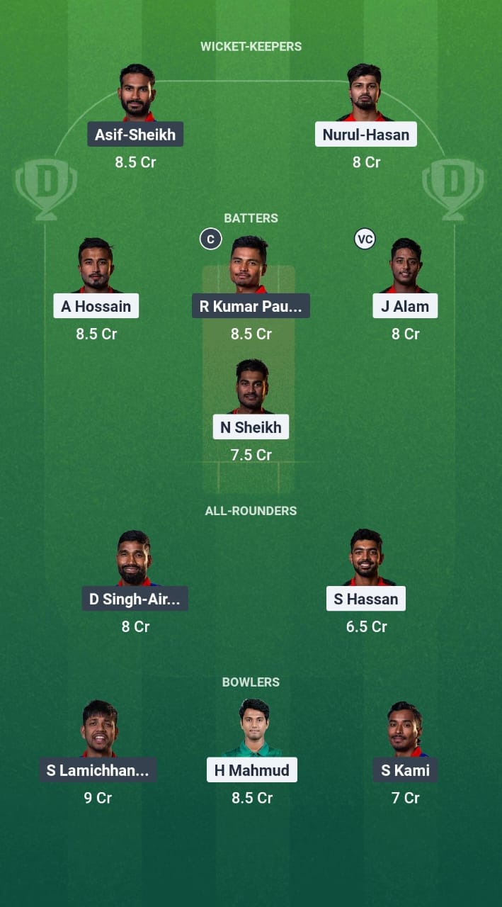 BN-A vs NEP Dream11 Prediction Fantasy Cricket Tips Dream11 Team Australian T20 Top End Series 2025