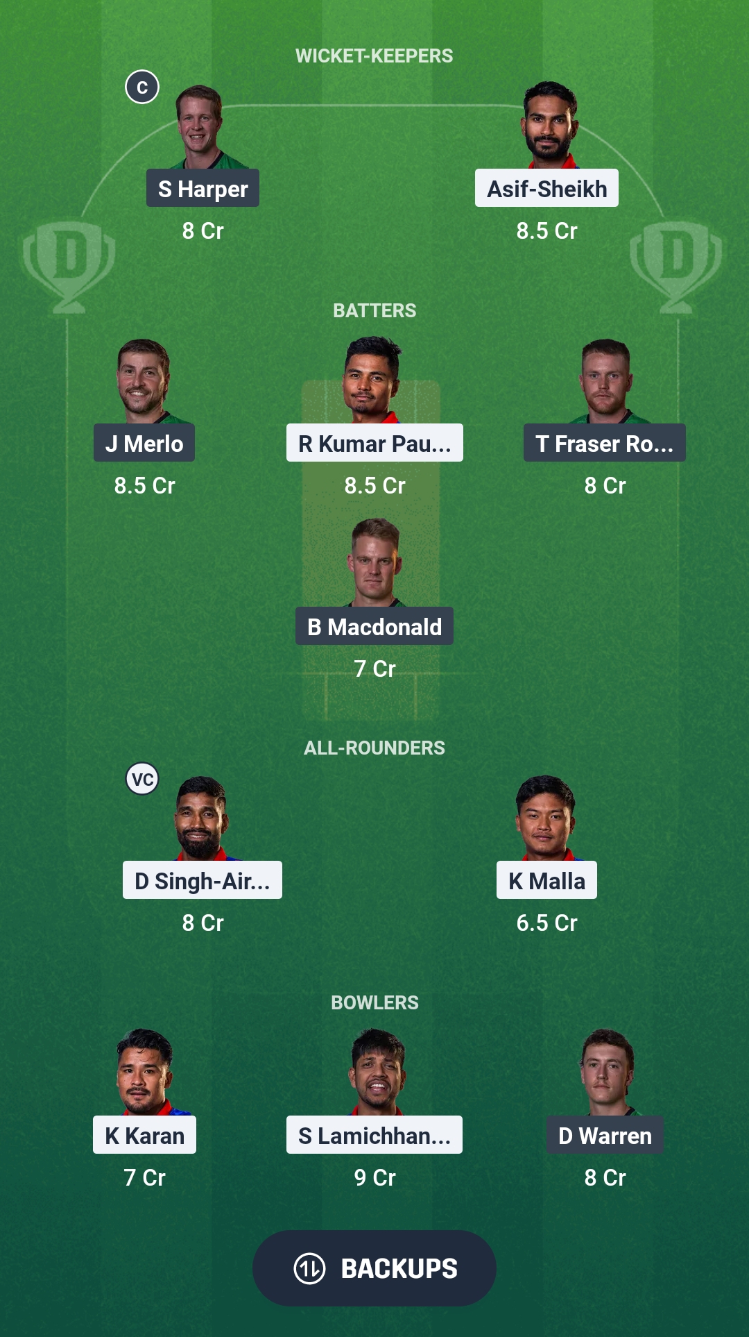 1000761471 NEP vs MSA Dream11 Prediction Fantasy Cricket Tips Dream11 Team Australian T20 Top End Series 2025
