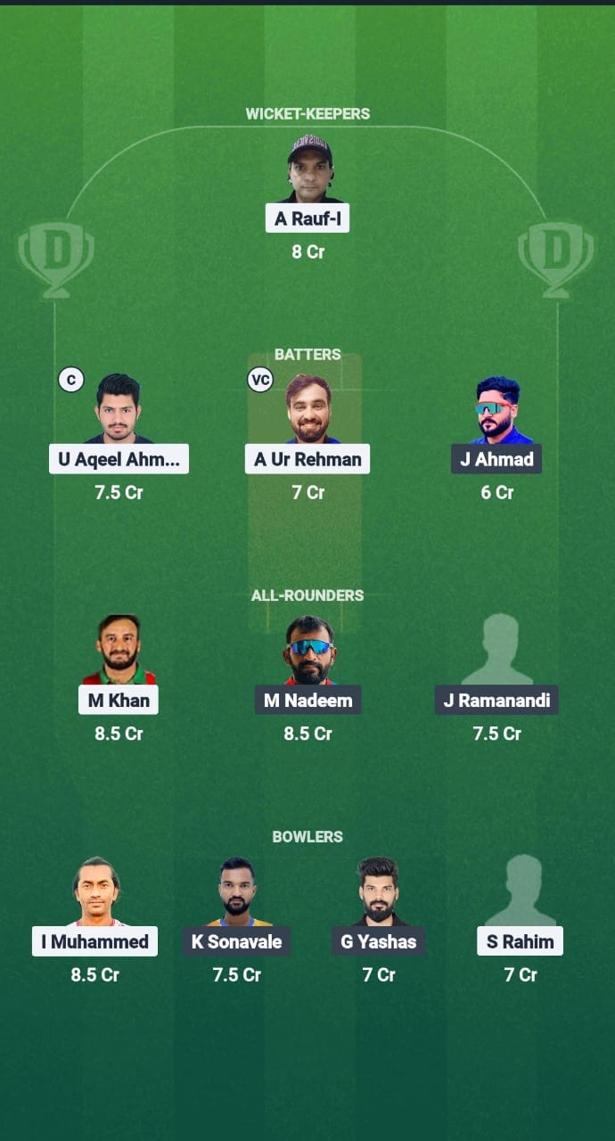 IAI vs ROS Dream11 Prediction Fantasy Cricket Tips Dream11 Team Oman D20 League