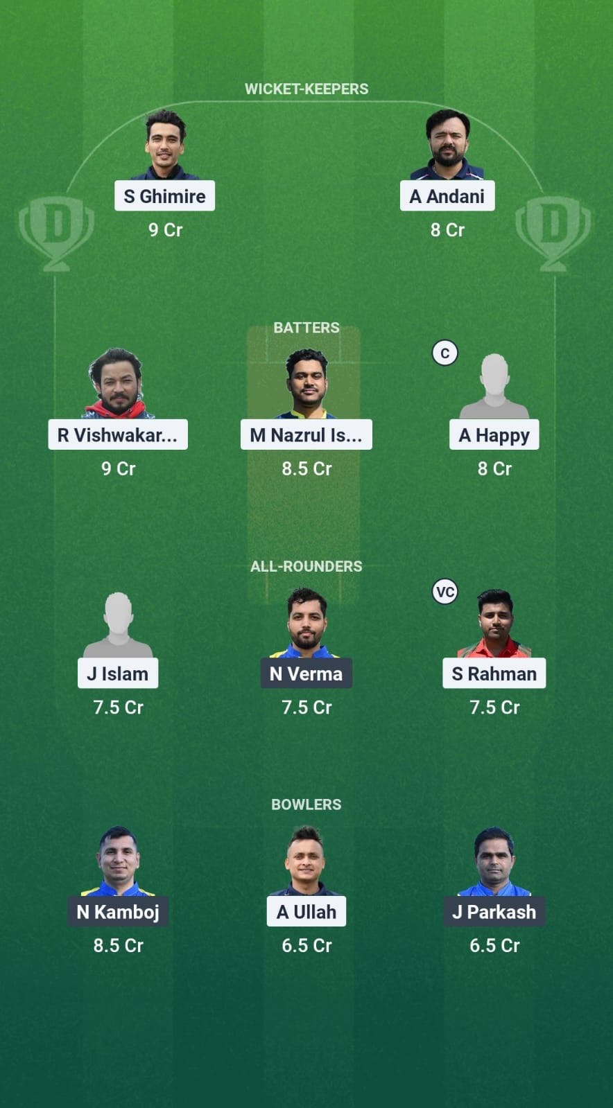GOR vs GAM Dream11 Prediction Fantasy Cricket Tips Dream11 Team ECS T10 Santarem Premier