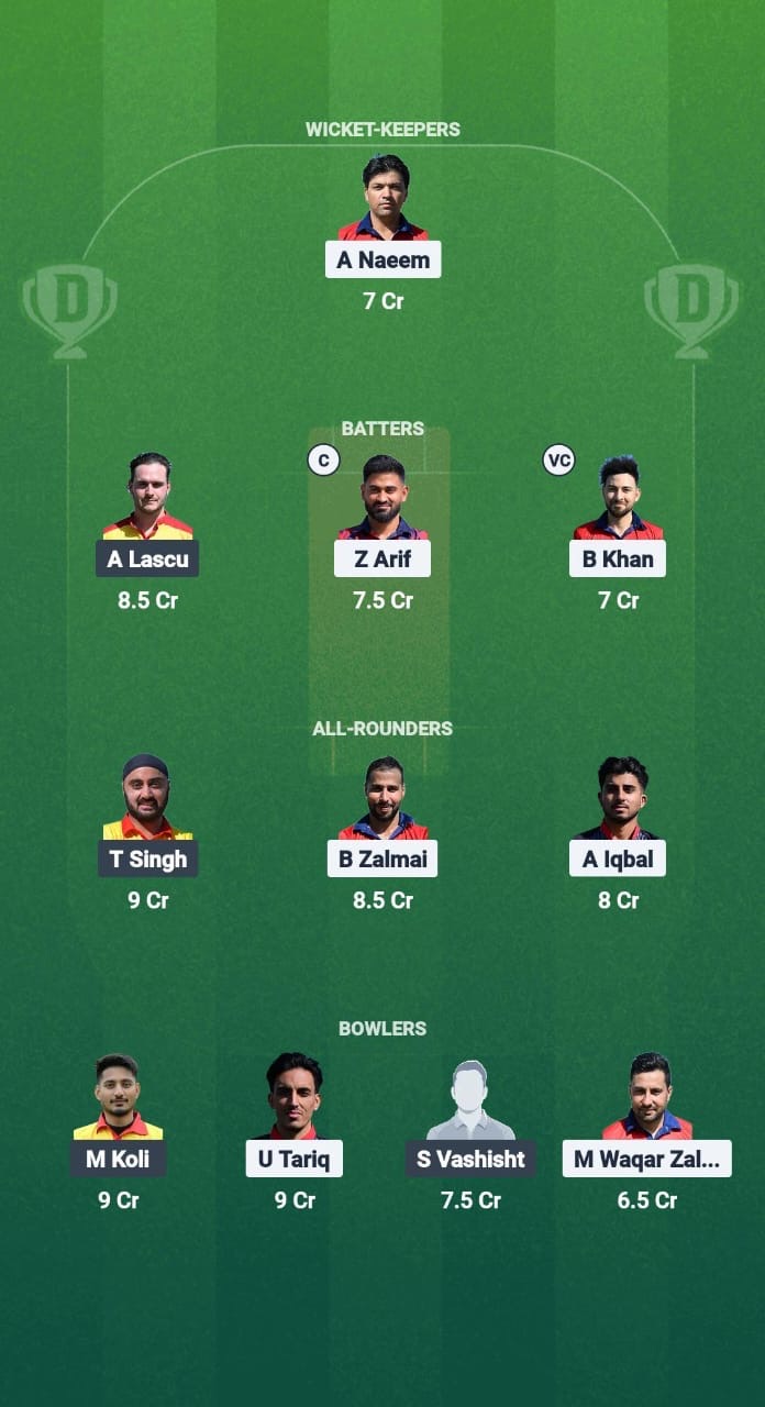 AUT vs ROM Dream11 Prediction Fantasy Cricket Tips Dream11 Team ECN T20 Budapest Cup