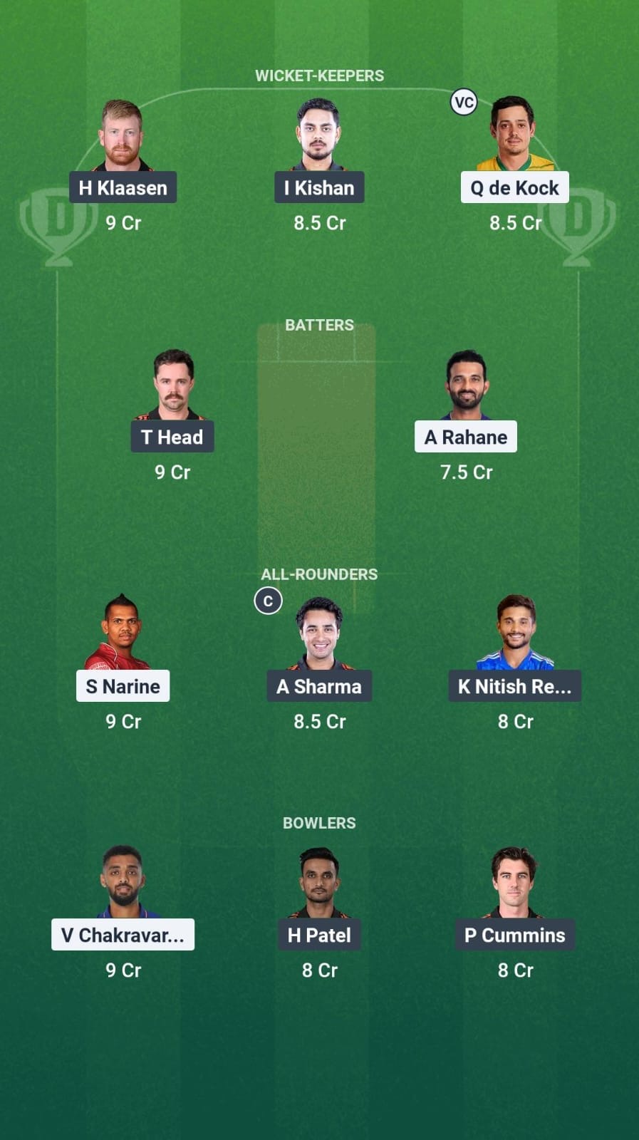 21ccf3cd 46a1 4589 Ba3c 3c1327df67ec Kolkata Knight Riders vs Sunrisers Hyderabad Dream11 Prediction Fantasy Cricket Tips Dream11 Team IPL 2025