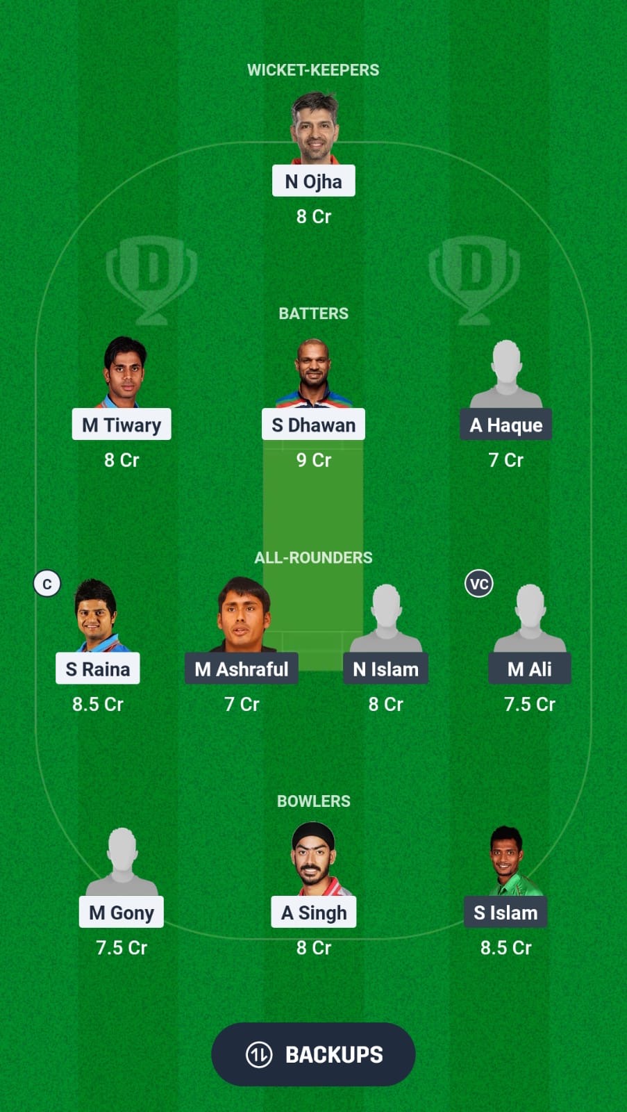 INR vs BAT Dream11 Prediction Fantasy Cricket Tips Dream11 Team Asian Legends League T20