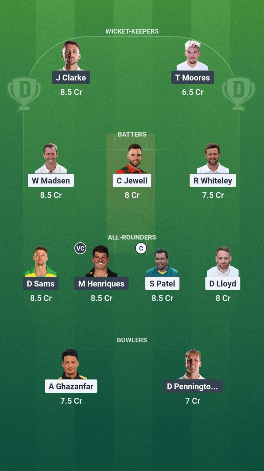 DER vs NOT Dream11 Prediction Fantasy Cricket Tips Dream11 Team English T20 Blast