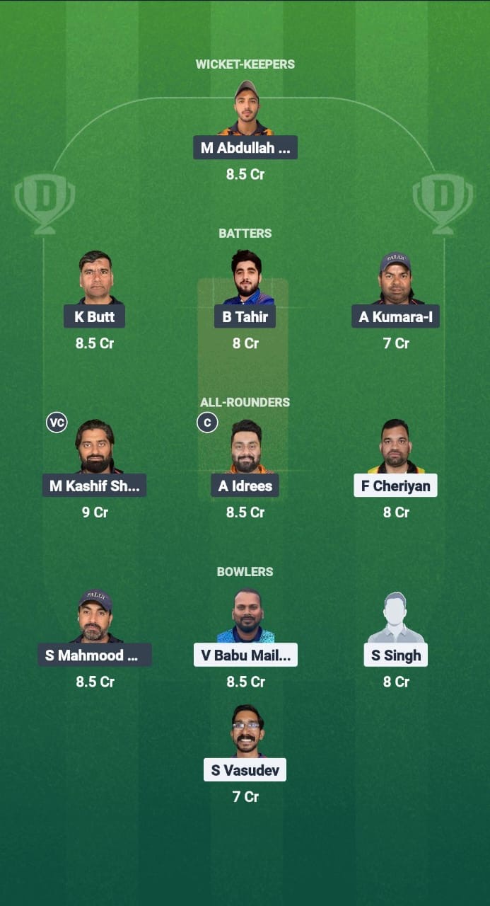 BNC vs TRN Dream11 Prediction Fantasy Cricket Tips Dream11 Team Kuwait T20 Summer League