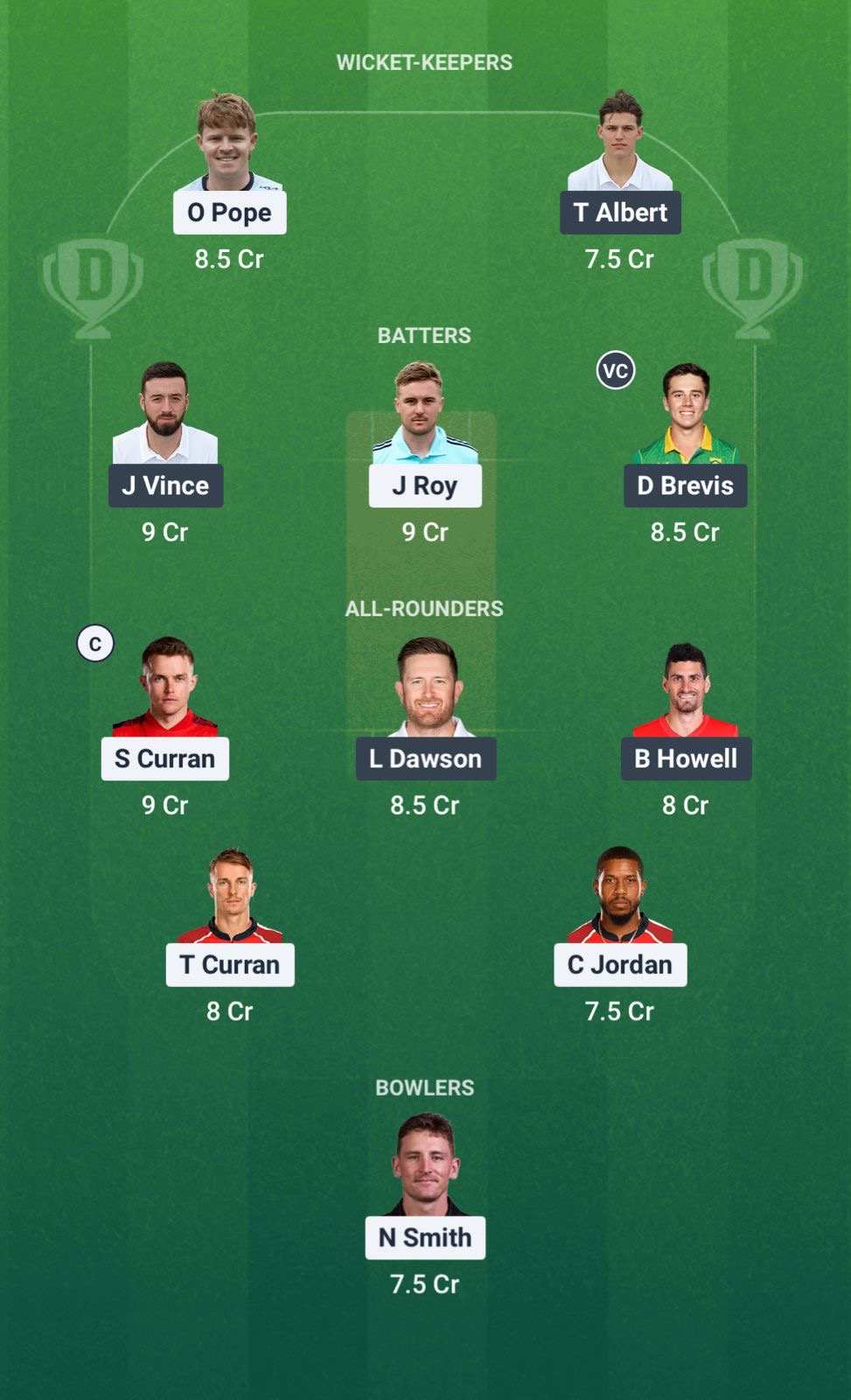 SUR vs HAM Dream11 Prediction Fantasy Cricket Tips Dream11 Team English T20 Blast