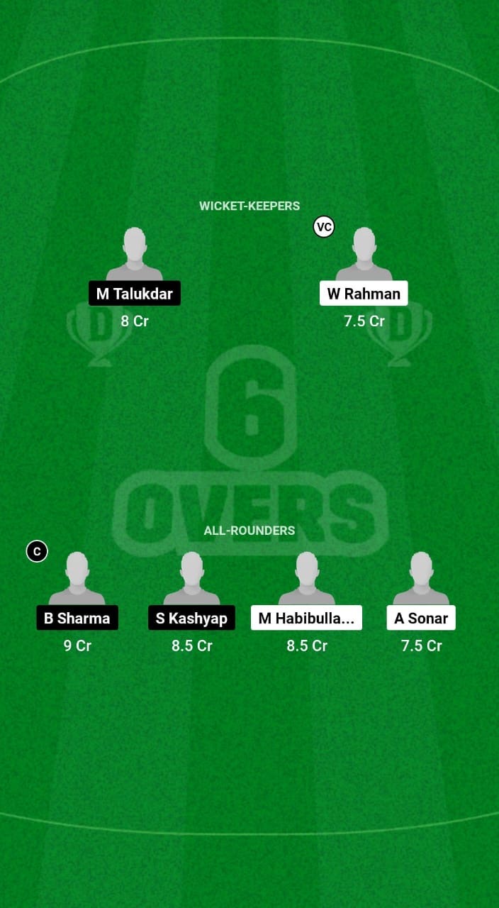 NSC vs GTC Dream11 Prediction Fantasy Cricket Tips Dream11 Team Guwahati Sixes