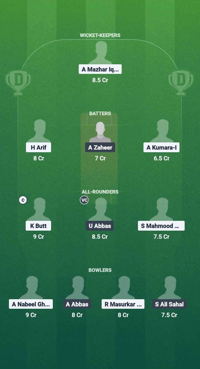TRN vs THN Dream11 Prediction Fantasy Cricket Tips Dream11 Team Kuwait T10 ARS Ramadan Trophy