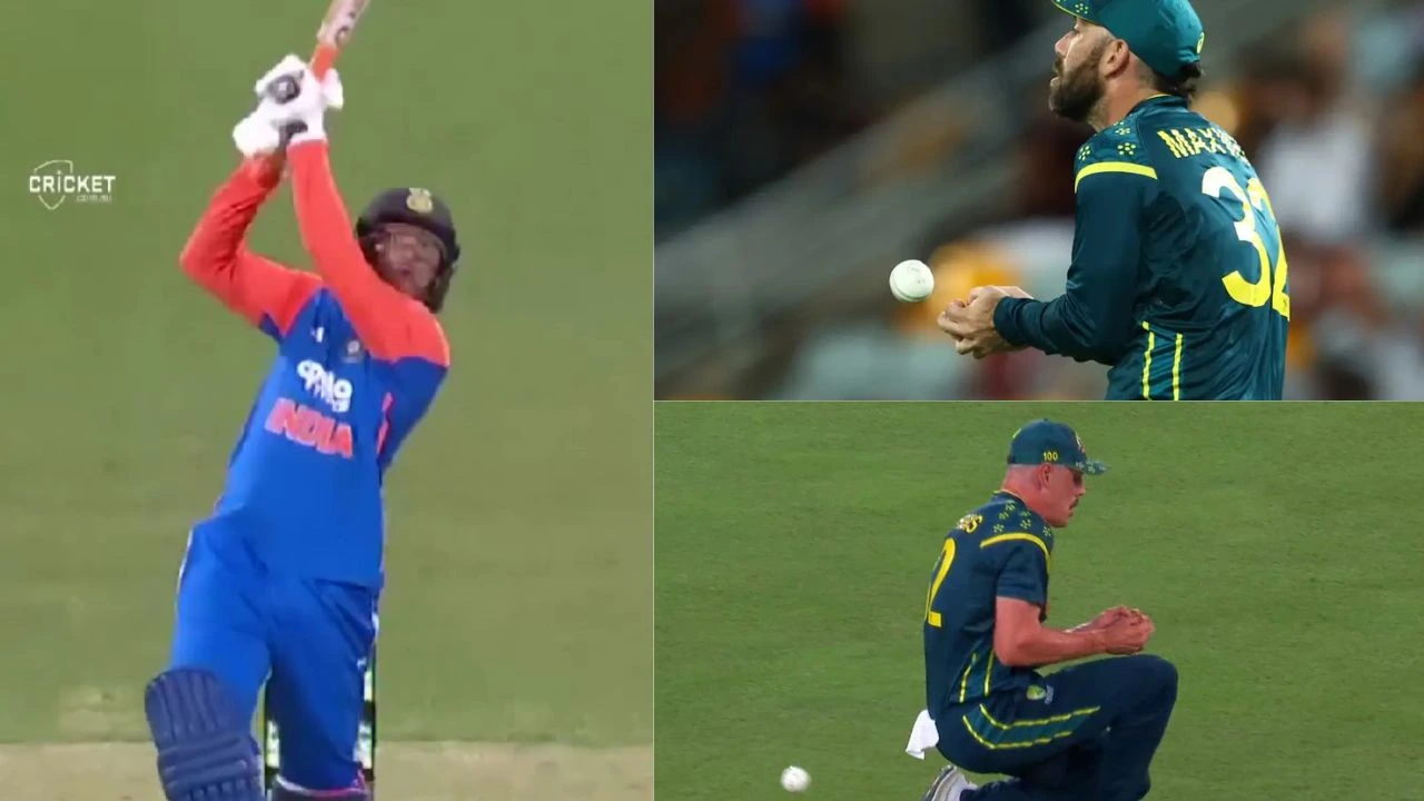 Abhishek Sharma Gets Two Lifelines As Glenn Maxwell Ben Dwarshuis Turn Pakistani And Drop Sitters In Brisbane