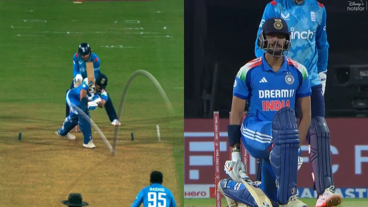 Adil Rashid Castles Axar Patel