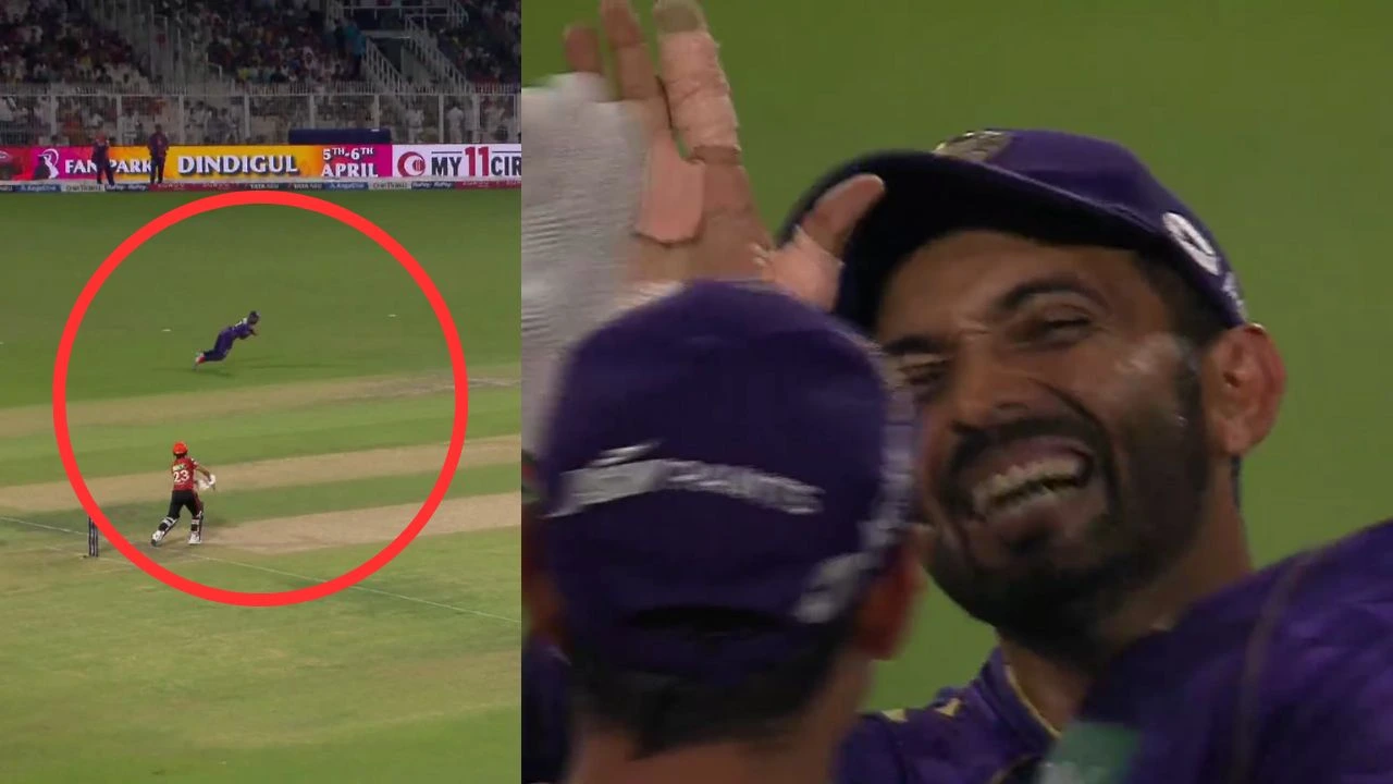 Ajinkya Rahane Catch To Dismiss Ishan Kishan