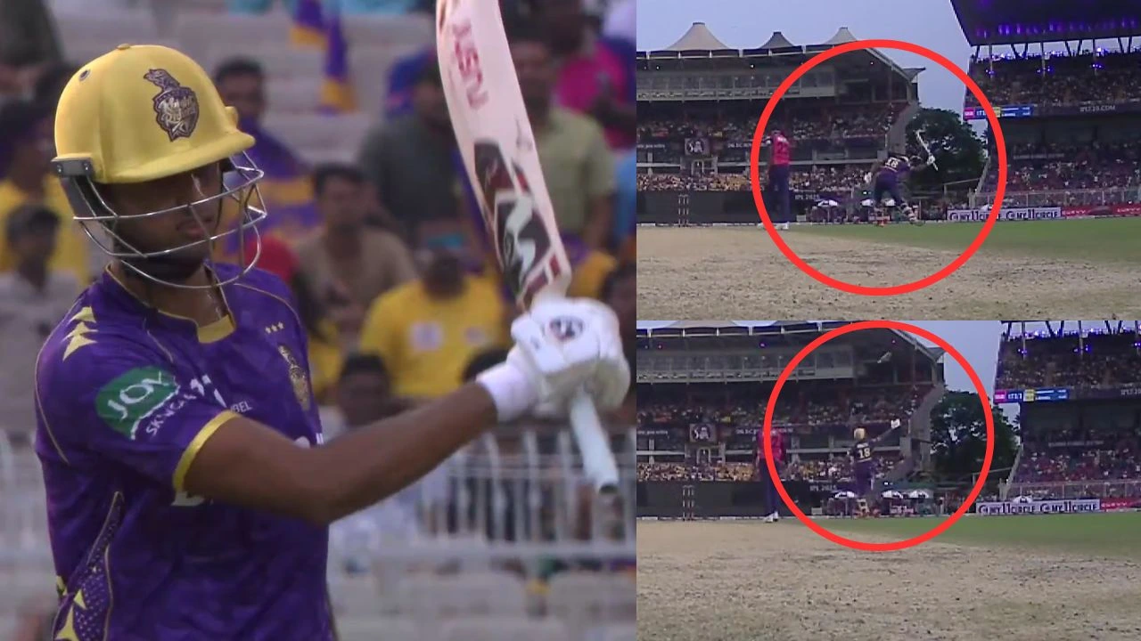 Angkrish Raghuvanshi Slams And Throws Bat