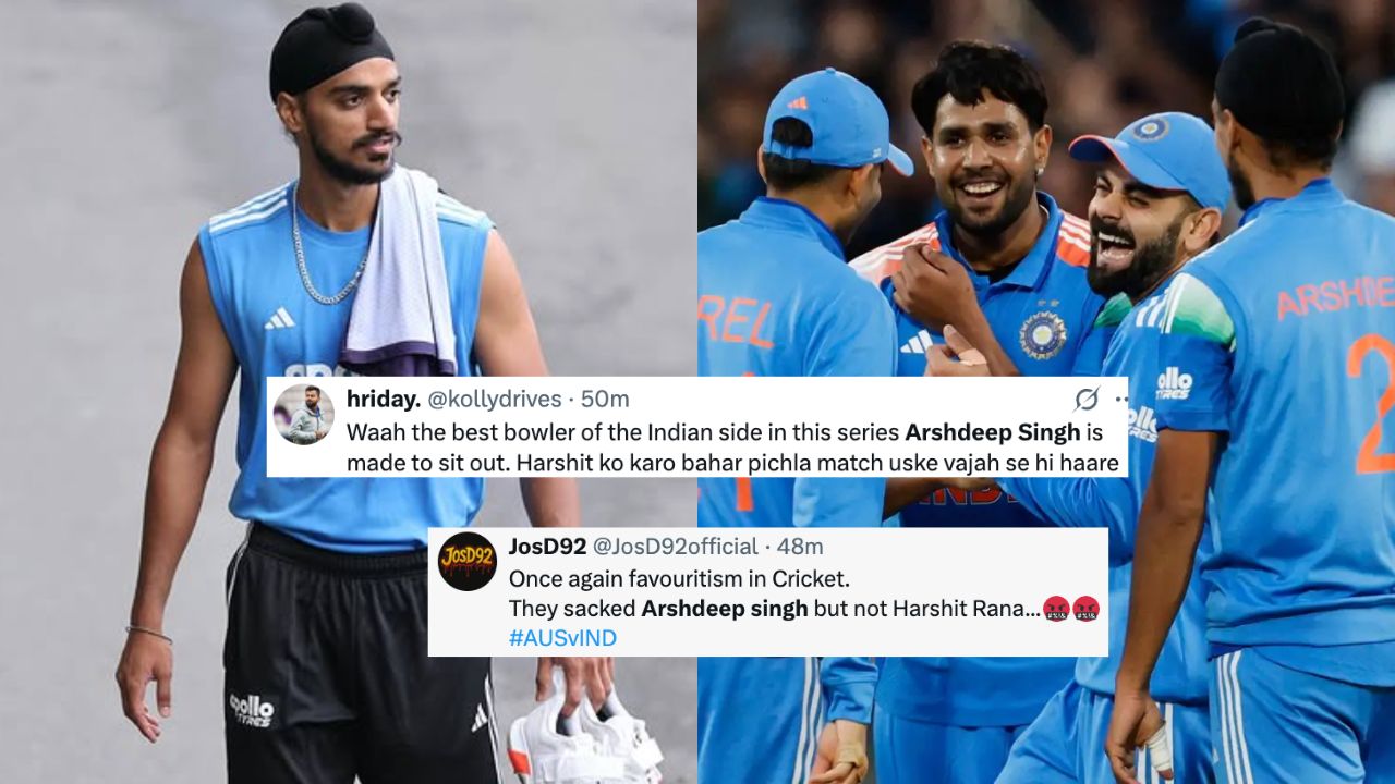 Harshit Rana still playing - Fans react as Arshdeep Singh excluded from India&rsquo;s playing XI for Sydney ODI
