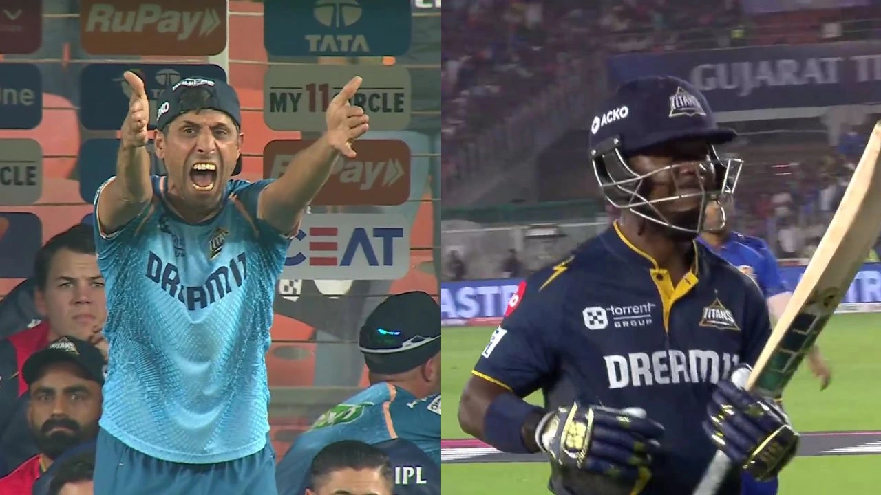 Ashish Nehra Reaction After Sherfane Rutherford Wicket
