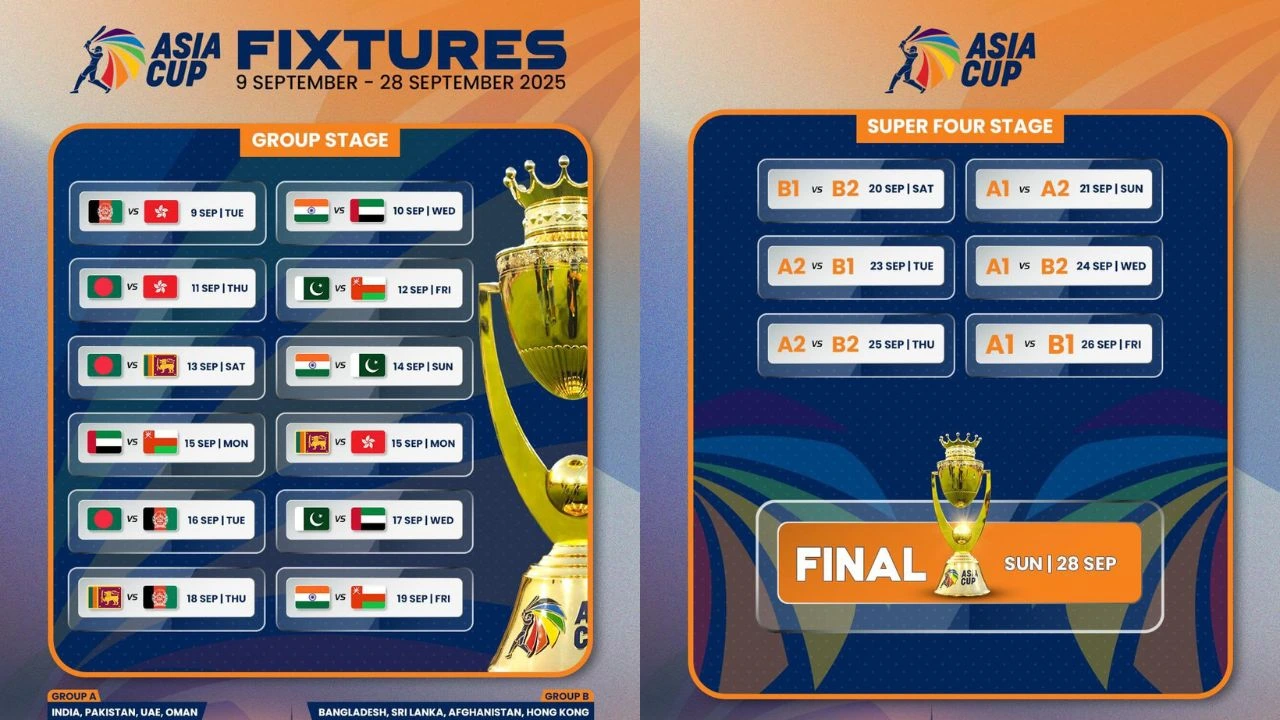 Asia Cup 2025 Schedule Asia Cup 2025 Schedule
