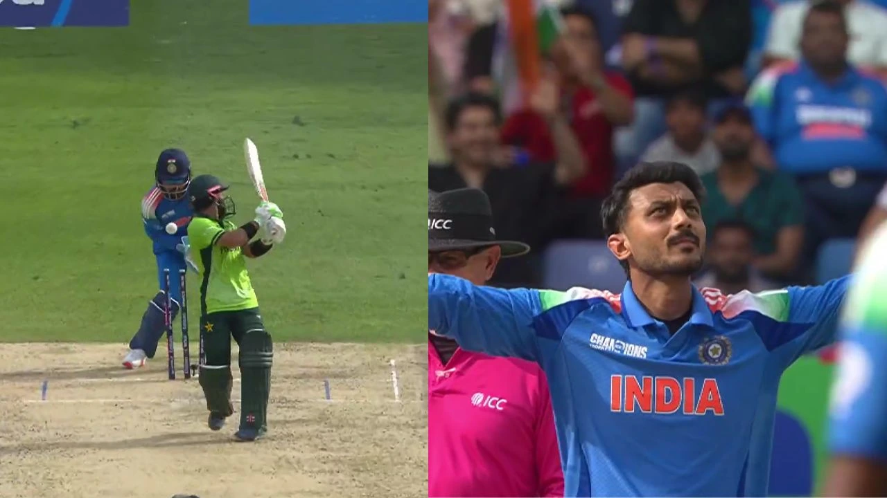 Axar Patel Dismisses MOhammad Rizwan
