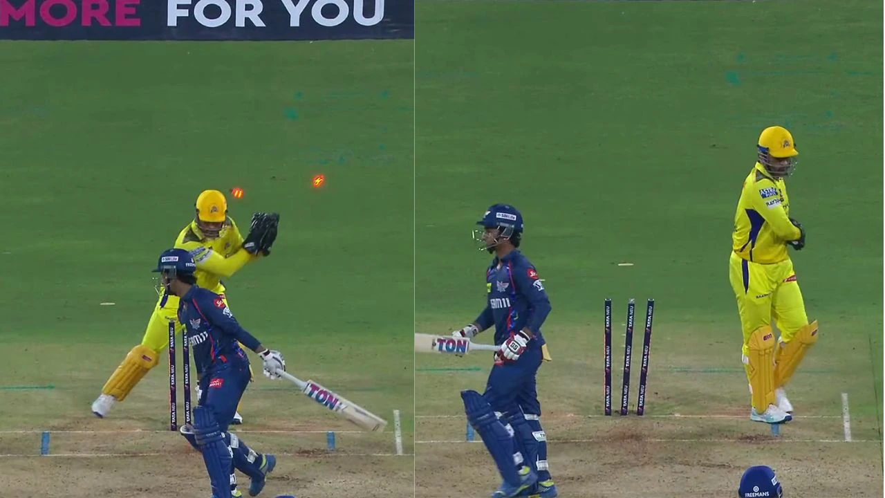 Ayush Badoni Wicket MS Dhoni Stumping
