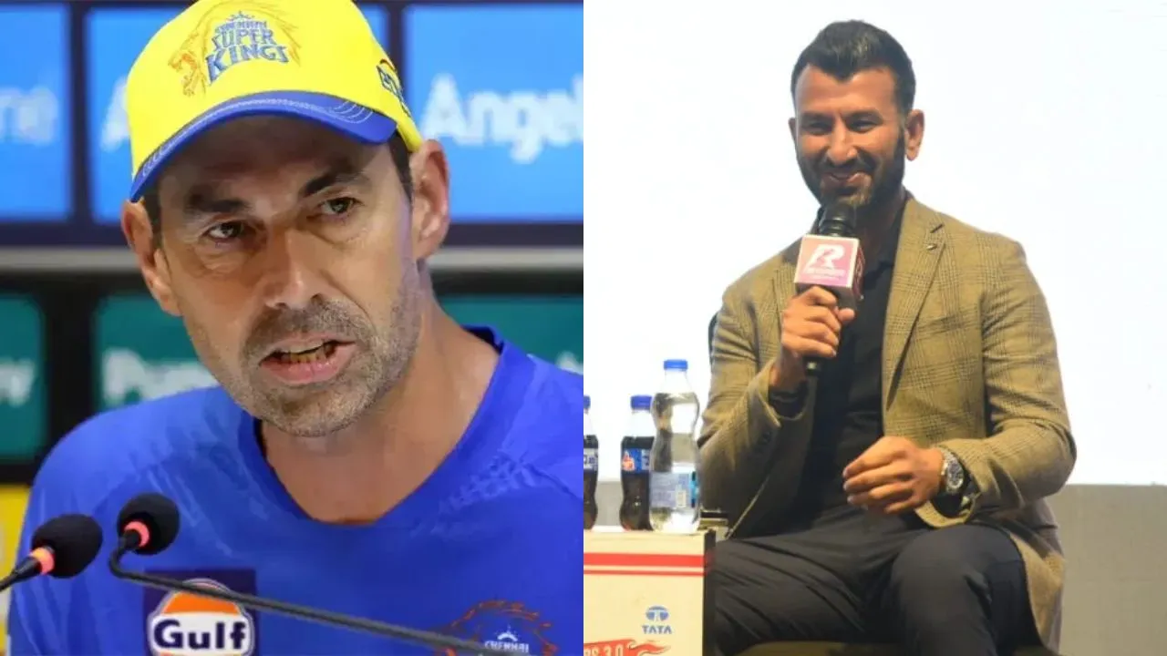 Cheteshwar Pujara And Stephen Fleming