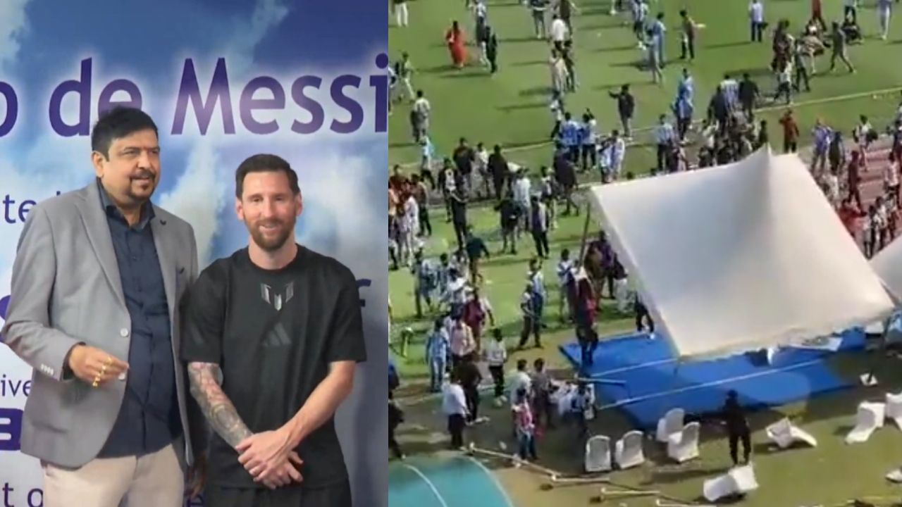 Cricket World Reacts As Lionel Messi Forced To Flee Early As Fans Turn Salt Lake Stadium Into WAR ZONE