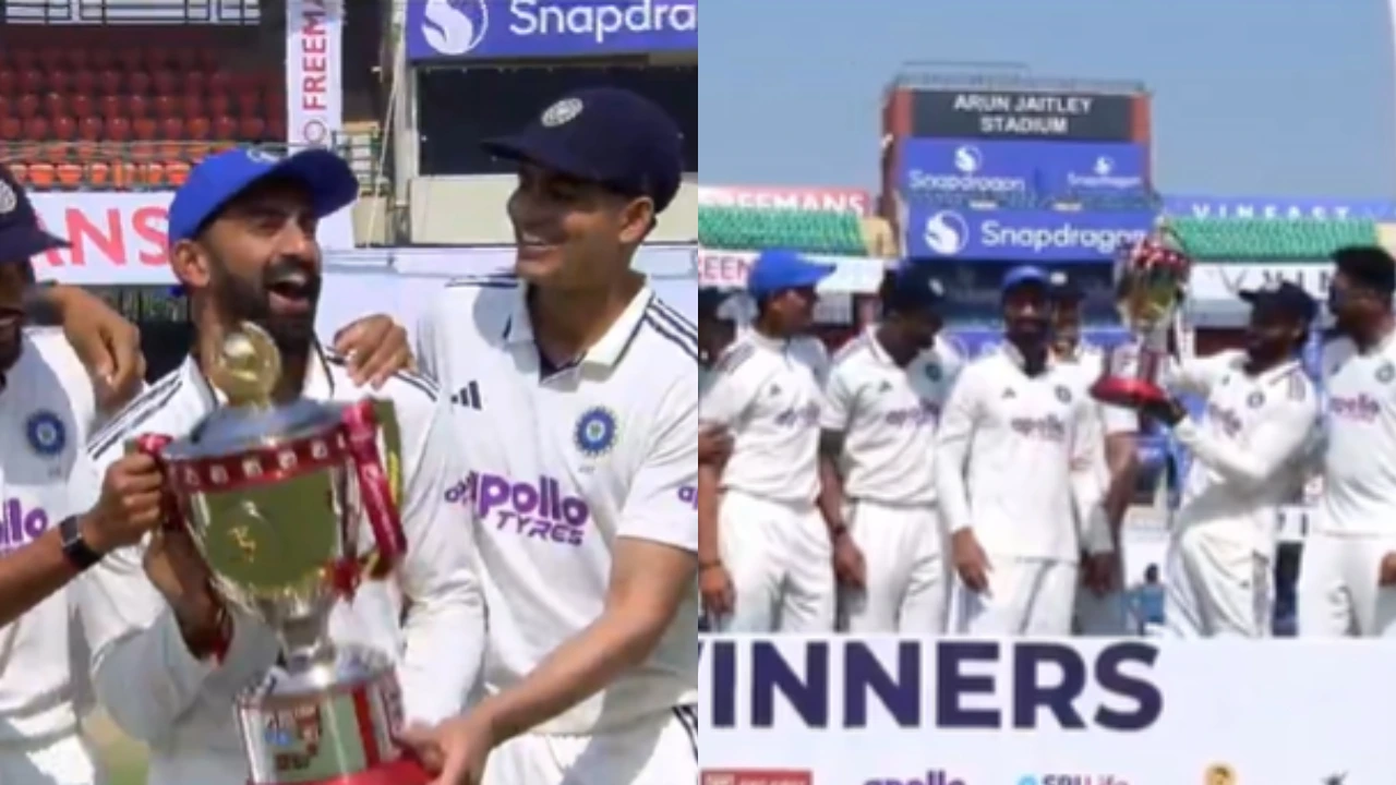 Shubman Gill, Narayan Jagadeesan and Ravinda Jadeja
