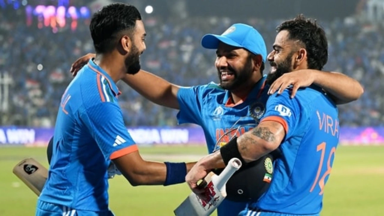KL Rahul, Virat Kohli and Rohit Sharma
