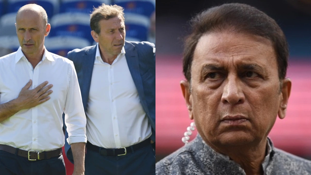 Nasser Hussain, Michael Atherton and Sunil Gavaskar
