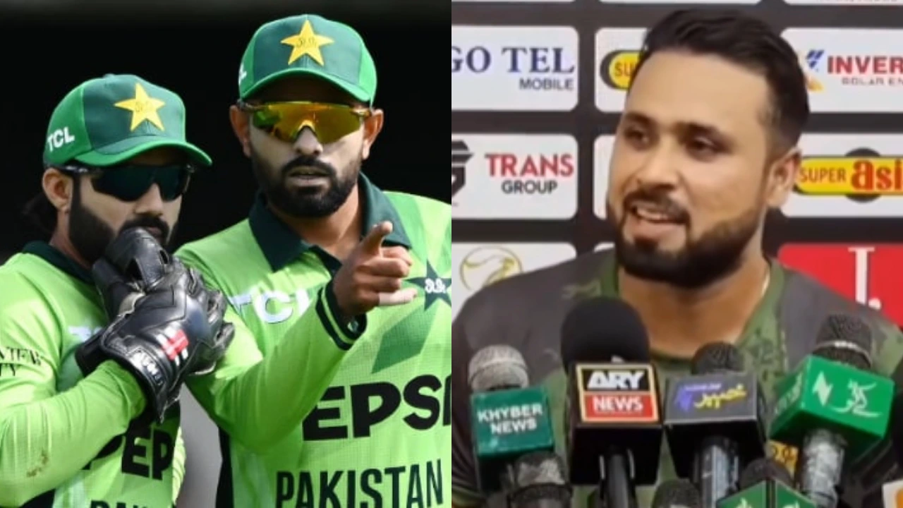 Babar Azam, Mohammad Rizwan and Faheem Ashraf