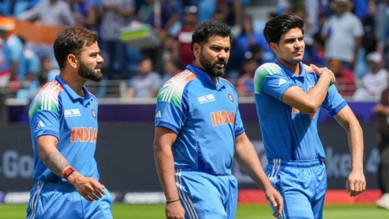 Virat Kohli, Rohit Sharma and Shubman Gill