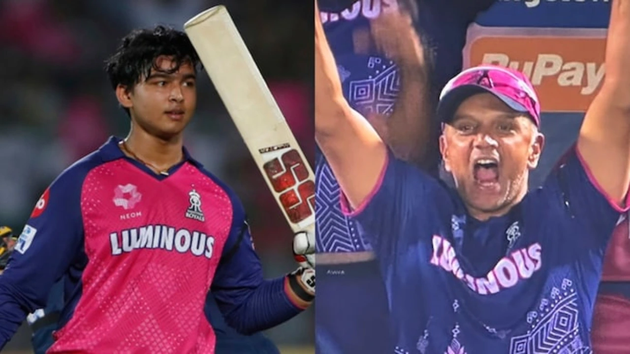 Rahul Dravid and Vaibhav Suryavanshi