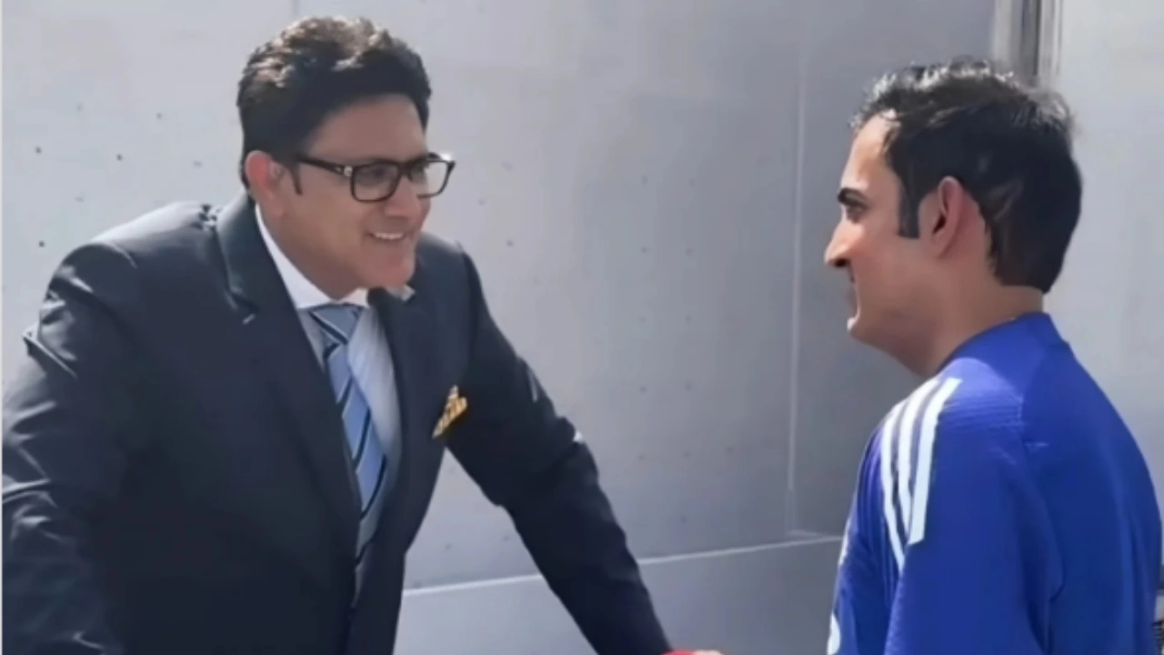 Anil Kumble and Gautam Gambhir