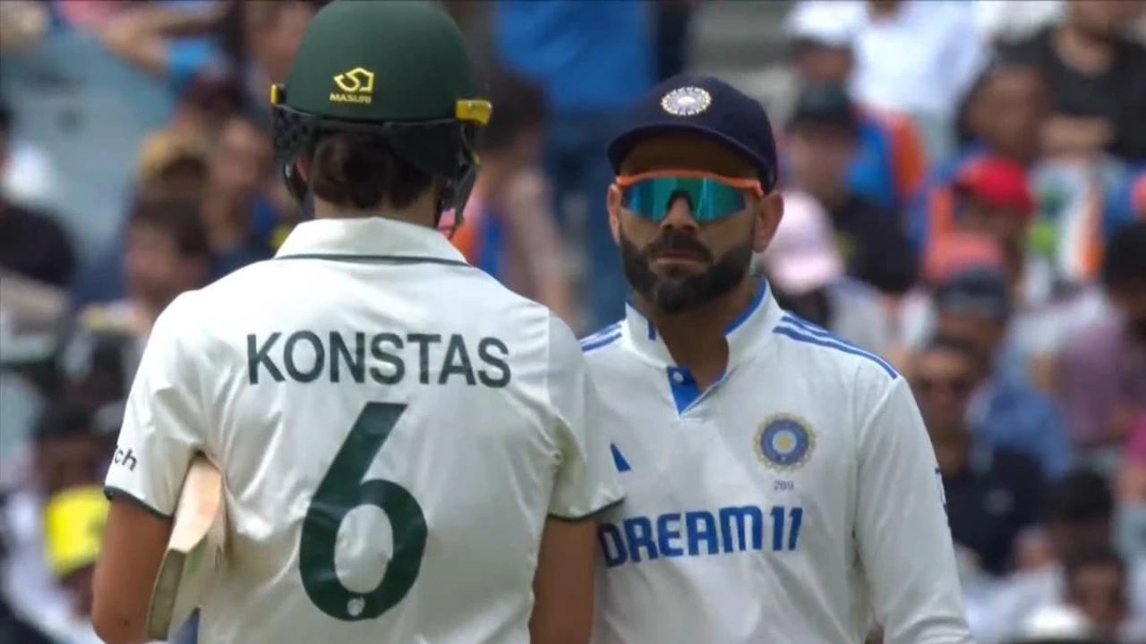Virat Kohli and Sam Konstas