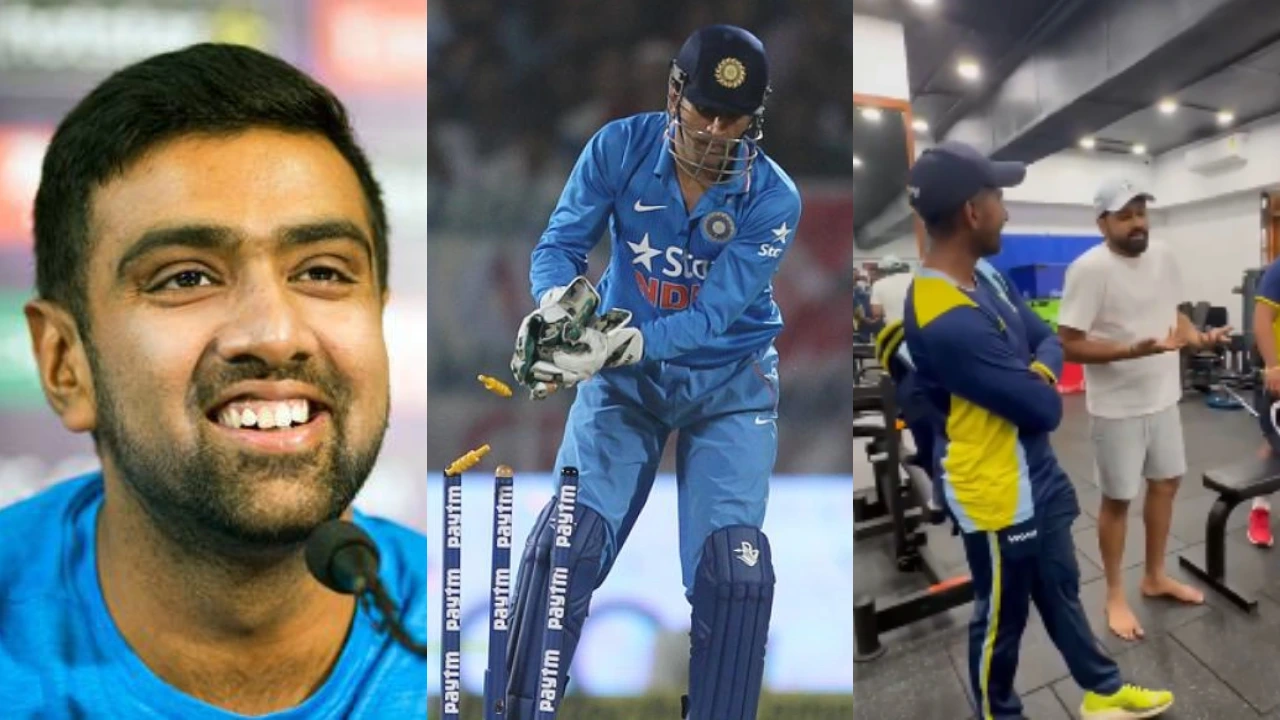Ravichandran Ashwin, MS Dhoni, Rohit Sharma and Wriddhiman Saha