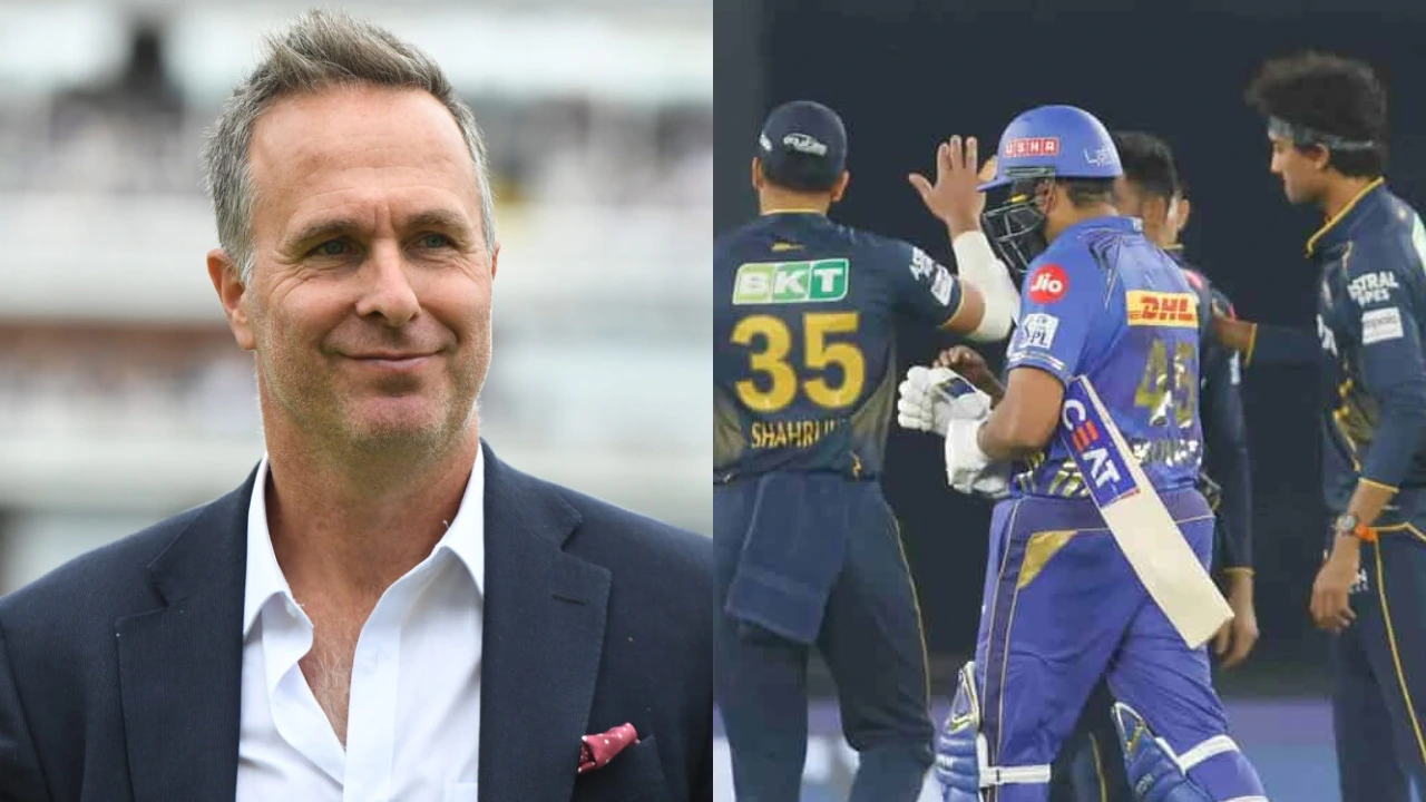 Michael Vaughan and Rohit Sharma