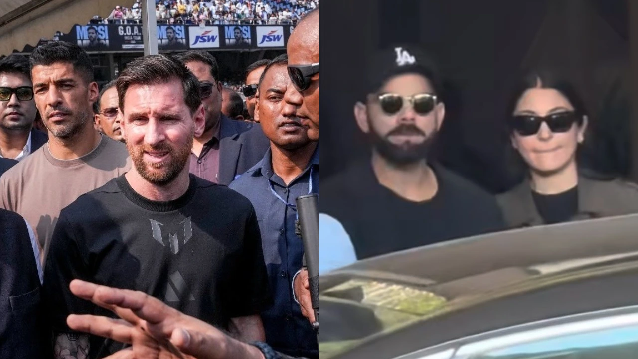 Lionel Messi, and Virat Kohli with Anushka Sharma