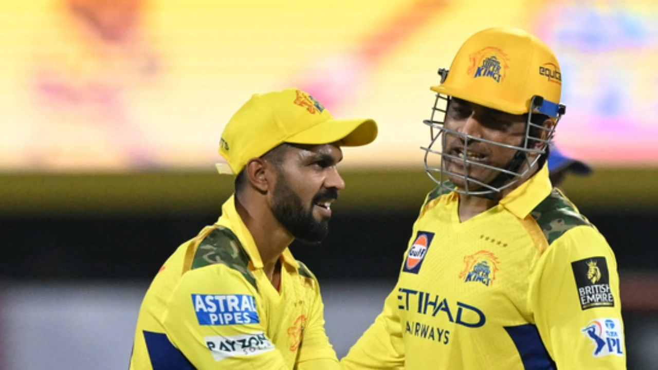 Ruturaj Gaikwad and MS Dhoni