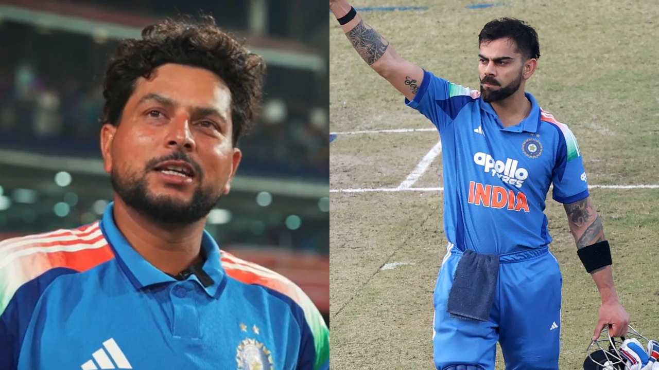 Kuldeep Yadav and Virat Kohli