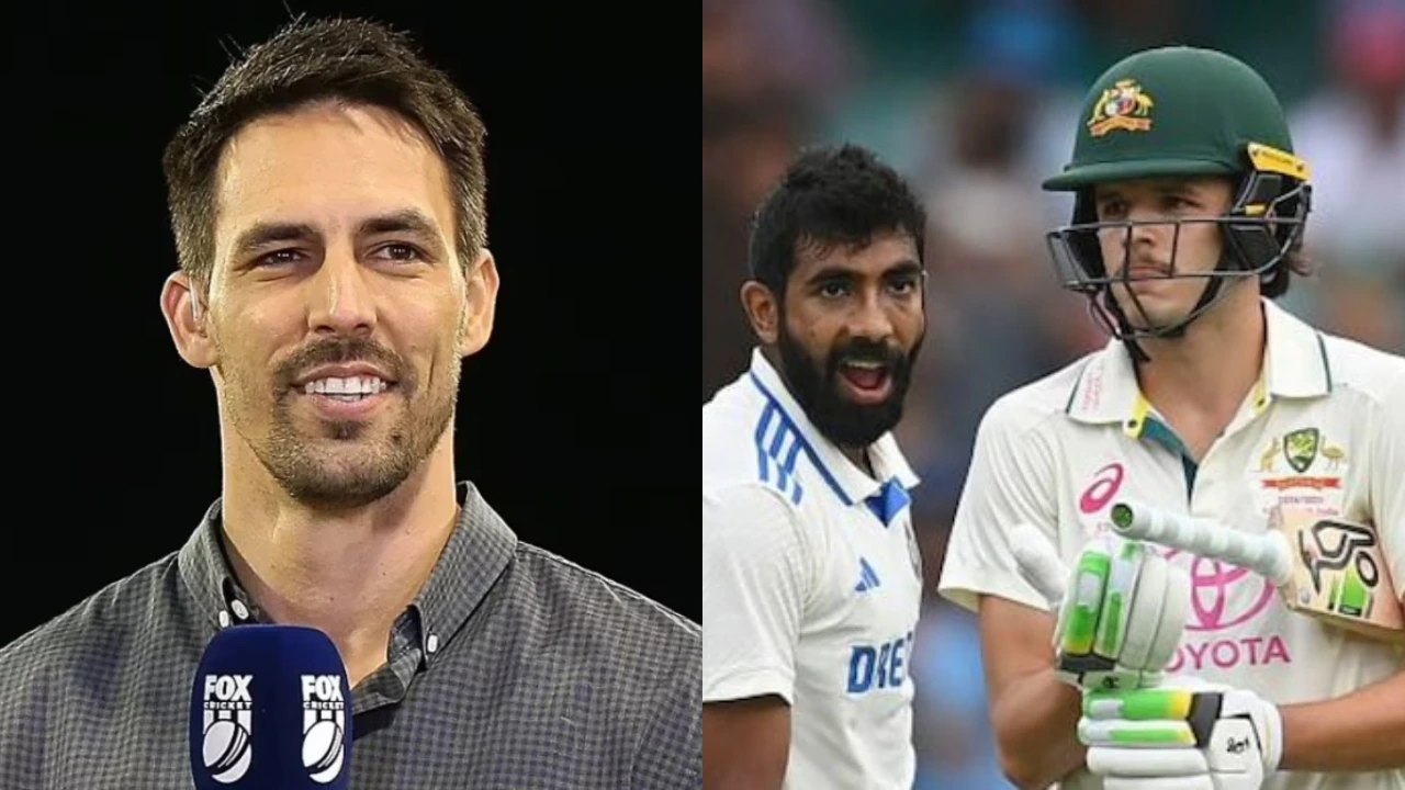 Mitchell Johnson, Team India pacer Jasprit Bumrah and Sam Konstas