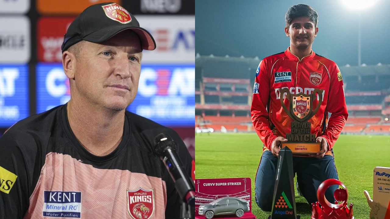 Brad Haddin and Priyansh Arya