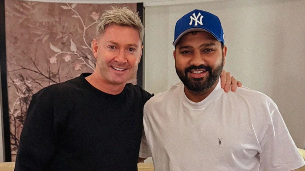 Michael Clarke and Rohit Sharma