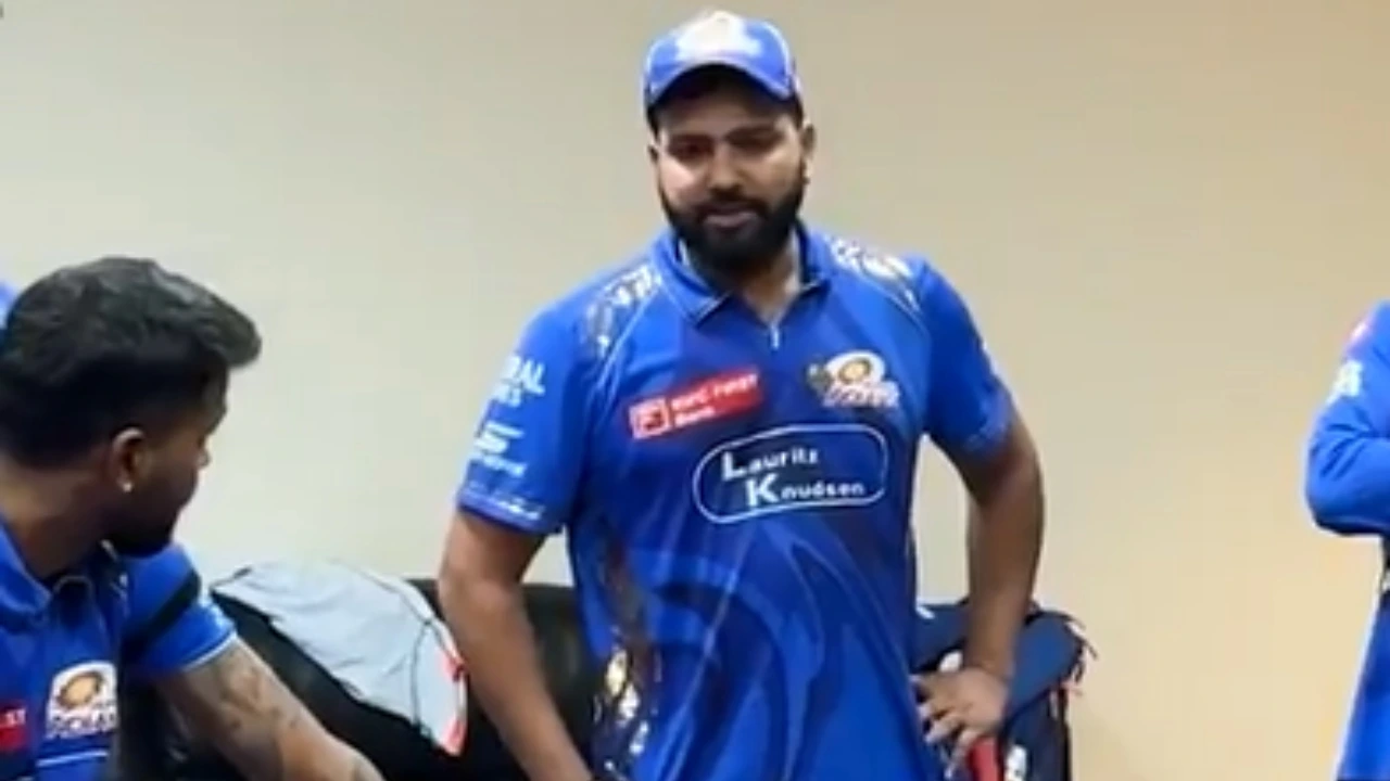Rohit Sharma at MI Dressing Room