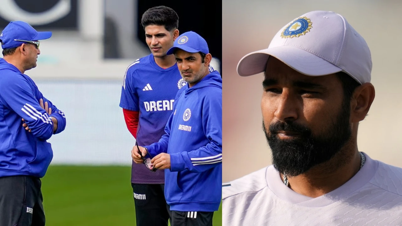 Ajit Agarkar, Shubman Gill, Gautam Gambhir and Mohammed Shami