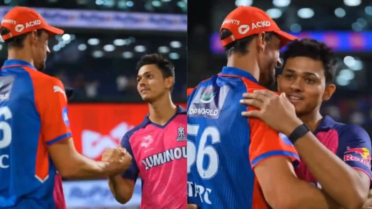 Mitchell Starc and Yashasvi Jaiswal